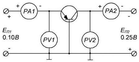 Практическое задание по теме Исследование режимов биполярного транзистора