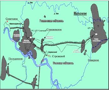 Карта месторождений томской области