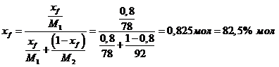 Курсовая работа по теме Расчет конденсатора паров бинарной смеси бензол-толуол