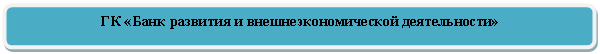 Скругленный прямоугольник: ГК «Банк развития и внешнеэкономической деятельности»


