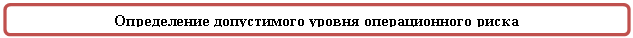 Скругленный прямоугольник: Определение допустимого уровня операционного риска