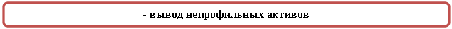 Скругленный прямоугольник: - вывод непрофильных активов