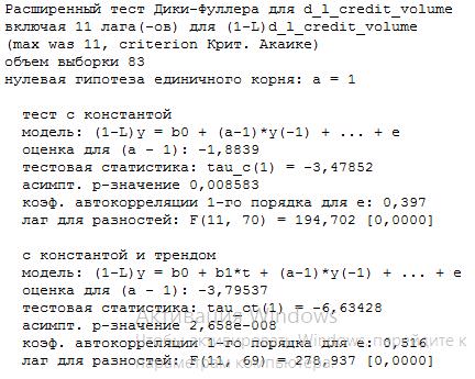 Курсовая работа по теме Статистический анализ динамики и структуры кредитного рынка в России