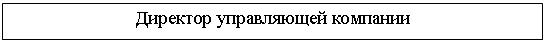 Подпись: Директор управляющей компании