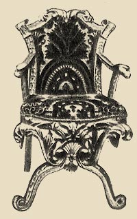 Кресло золоченое (Англия)