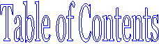 Table of Contents
