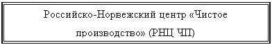 Подпись: Российско-Норвежский центр «Чистое производство» (РНЦ ЧП)