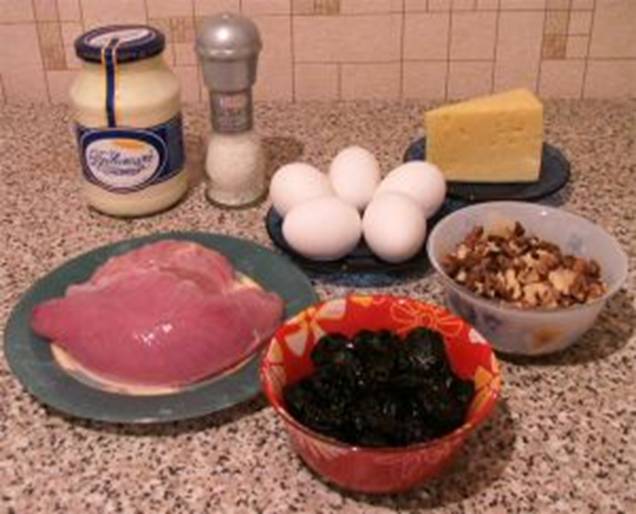 Салат  Новогодний. Ингредиенты