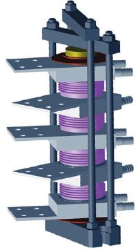 Пример применения плоских жидкостных охладителей