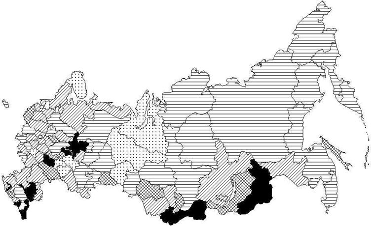 Индекс развития человеч. потенциала (карта России)