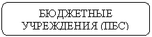 Скругленный прямоугольник: БЮДЖЕТНЫЕ УЧРЕЖДЕНИЯ (ПБС)