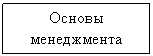 Подпись: Основы менеджмента