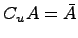 $ C_uA=\bar{A}$