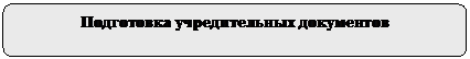 Скругленный прямоугольник: Подготовка учредительных документов