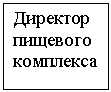 Подпись: Директор пищевого комплекса