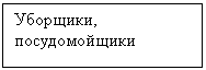 Подпись: Уборщики, 
посудомойщики
