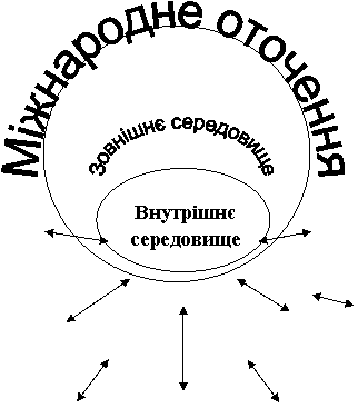 Зовнішнє середовище,Міжнародне оточення