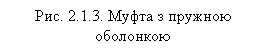 Подпись: Рис. 2.1.3. Муфта з пружною оболонкою