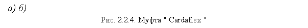 Подпись:  а) б)
Рис. 2.2.4. Муфта " Cardaflex " 
