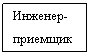 Подпись: Инженер-приемщик


