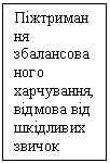 Подпись: Піжтримання збалансованого харчування, відмова від шкідливих звичок