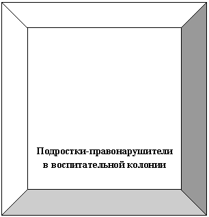 Багетная рамка: Подростки-правонарушители в воспитательной колонии

