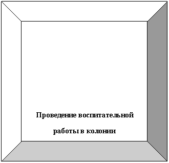 Багетная рамка: Проведение воспитательной
работы в колонии
