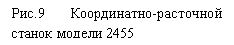 Подпись: Рис.9 Координатно-расточной станок модели 2455

