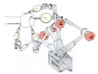 Возможность производить замеры стрелочным индикатором NIKKEN на наружном и внутреннем диаметре, торца и заднего торца и т.д.