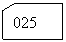 Блок-схема: карточка: 025

