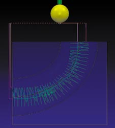 Рис. 13. CAM-система PowerMILL позволяет обрабатывать даже каналы