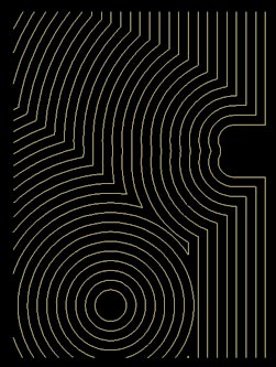 Рис. 14. Пример траектории инструмента для обычного фрезерования (слева) и для ВСО