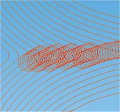 Рис. 17. CAM-система PowerMILL может добавлять трохоидальную обработку для предотвращения перегрузки инструмента