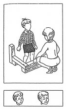 Рисунок №5 (для мальчиков). Тест тревожности (Р.Тэммл, М.Дорки, В.Амен)