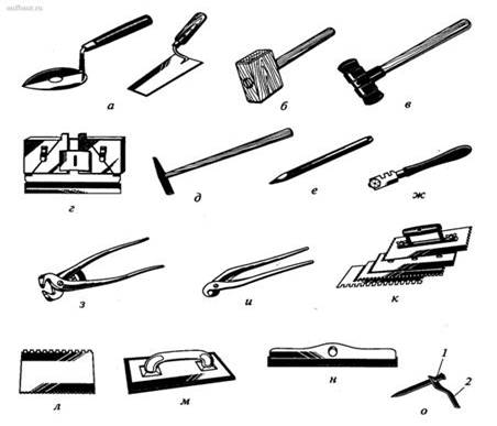 Инструменты для облицовочных работ