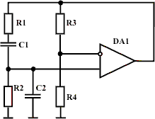 Простейший генератор с мостом Вина