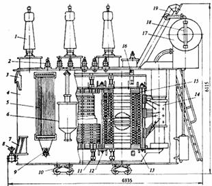 Трехфазный двухобмоточный трансформатор