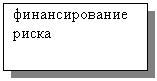 Подпись:   финансирование
  риска
