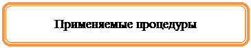 Скругленный прямоугольник: Применяемые процедуры