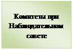 Подпись: Комитеты при Наблюдательном совете
