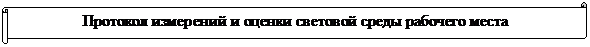 Горизонтальный свиток: Протокол измерений и оценки световой среды рабочего места

