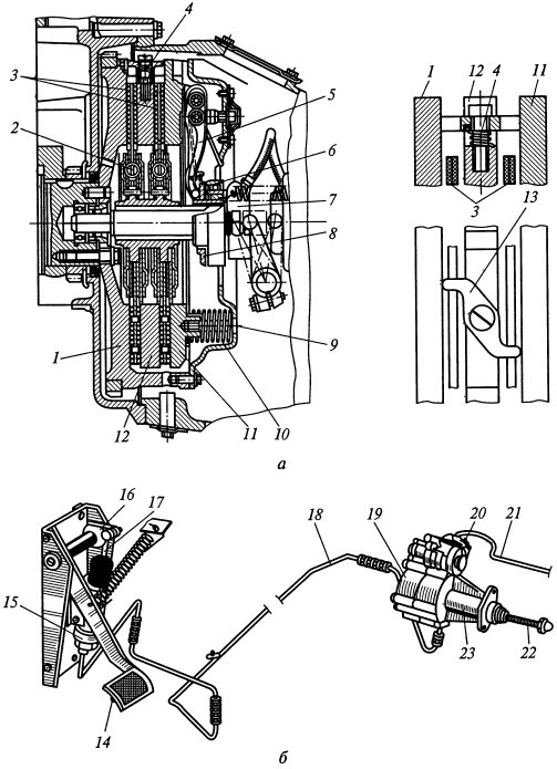 Сцепление КамАЗ - устройство и привод