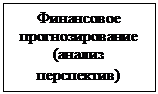 Подпись: Финансовое прогнозирование (анализ перспектив)