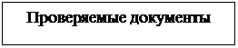 Подпись: Проверяемые документы